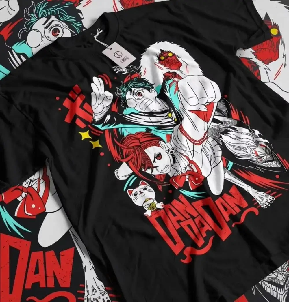 Unleash the occult with this Dandadan Okarun T-shirt! 👽 High-quality oversized cotton anime tee for men & women. Shop the trend now!