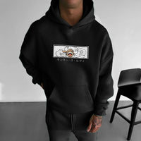 A men's One Piece Luffy Sweatshirt in pure cotton, designed in a European and American summer casual style for daily wear.