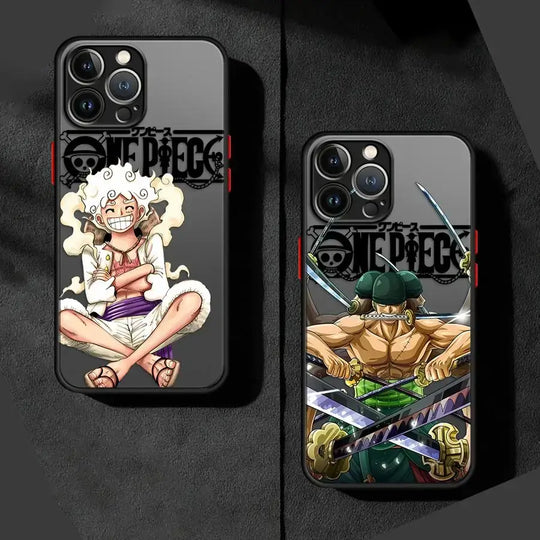 Equip your device with this matte One Piece Phone Case! 🏴‍☠️ Featuring Zoro and Luffy art. Fits iPhone 16, 15, 14 & more. Shop the trend now!
