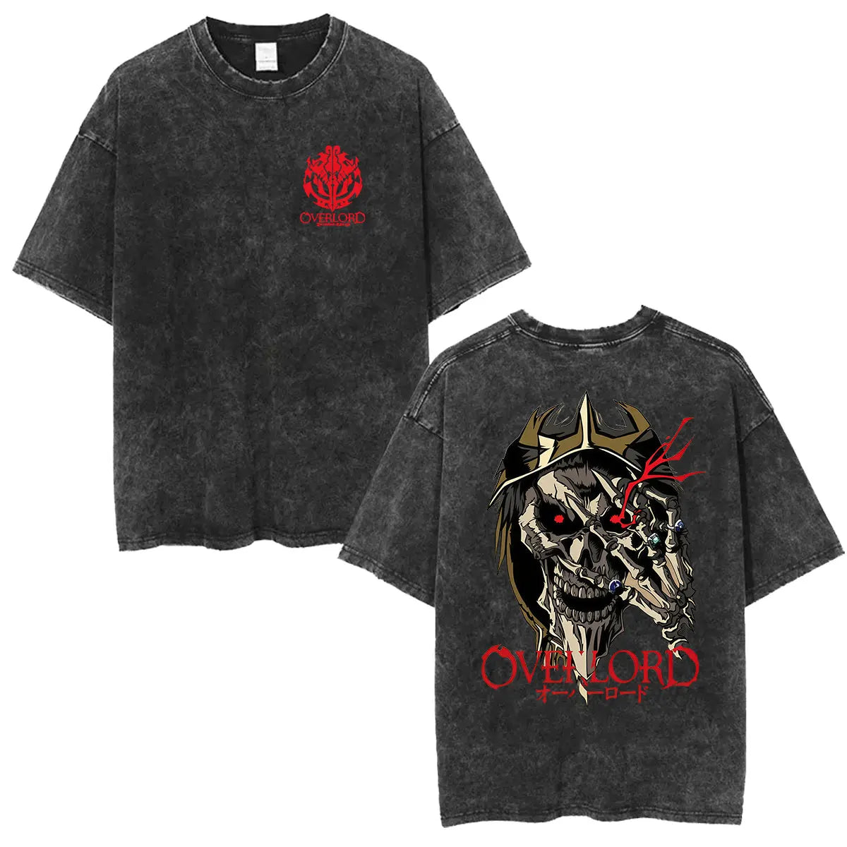 Albedo Overlord Vintage Washed T-Shirt Anime Graphic Tee