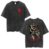Albedo Overlord Vintage Washed T-Shirt Anime Graphic Tee