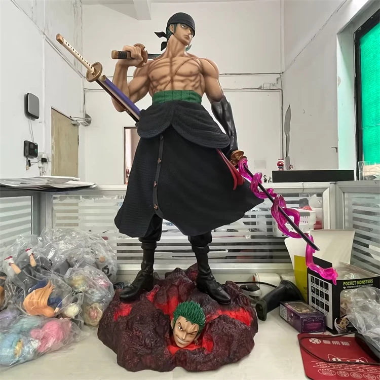 Zoro Five-Headed Eagle Large Collectible Statue 50CM One Piece domineering anime figure gift