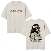 Albedo Overlord Vintage Washed T-Shirt Anime Graphic Tee