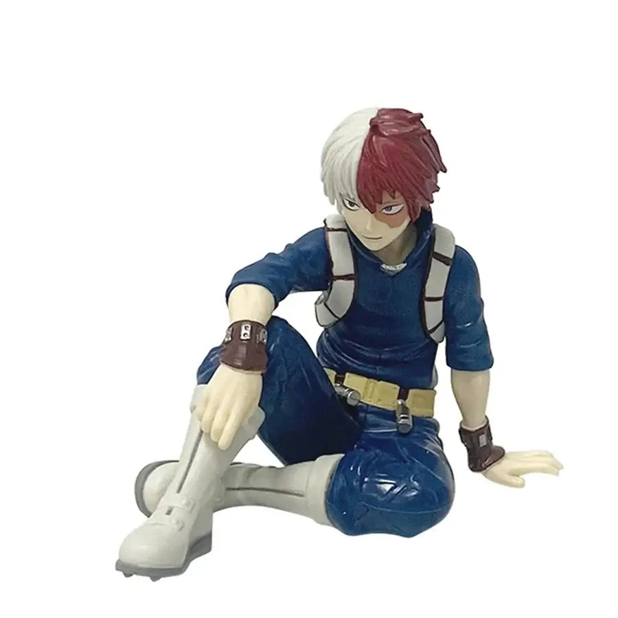 A highly detailed 18cm My Hero Academia Anime Figure made of PVC, featuring action poses of All Might, Deku, and Bakugo for collectors.