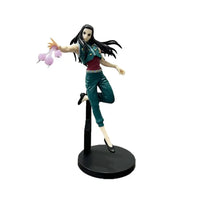 High-quality Hunter x Hunter Anime Figures featuring Gon Freecss, Killua Zoldyck, and Kurapika in dynamic action poses for adult room decor.