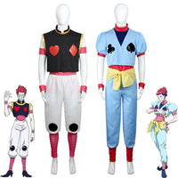 Hisoka Morow Hunter x Hunter Cosplay Costume featuring a multi-piece outfit, ideal for conventions and Halloween.