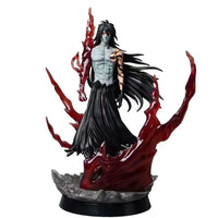 A detailed 32cm Bleach Anime Figure GK model featuring Kurosaki Ichigo in battle pose, available with Ulquiorra Cifer and Toshiro Hitsugaya variants.