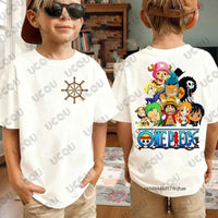 One Piece Anime Luffy T-Shirt Kids Adult Cosplay short sleeve cotton summer tee unisex