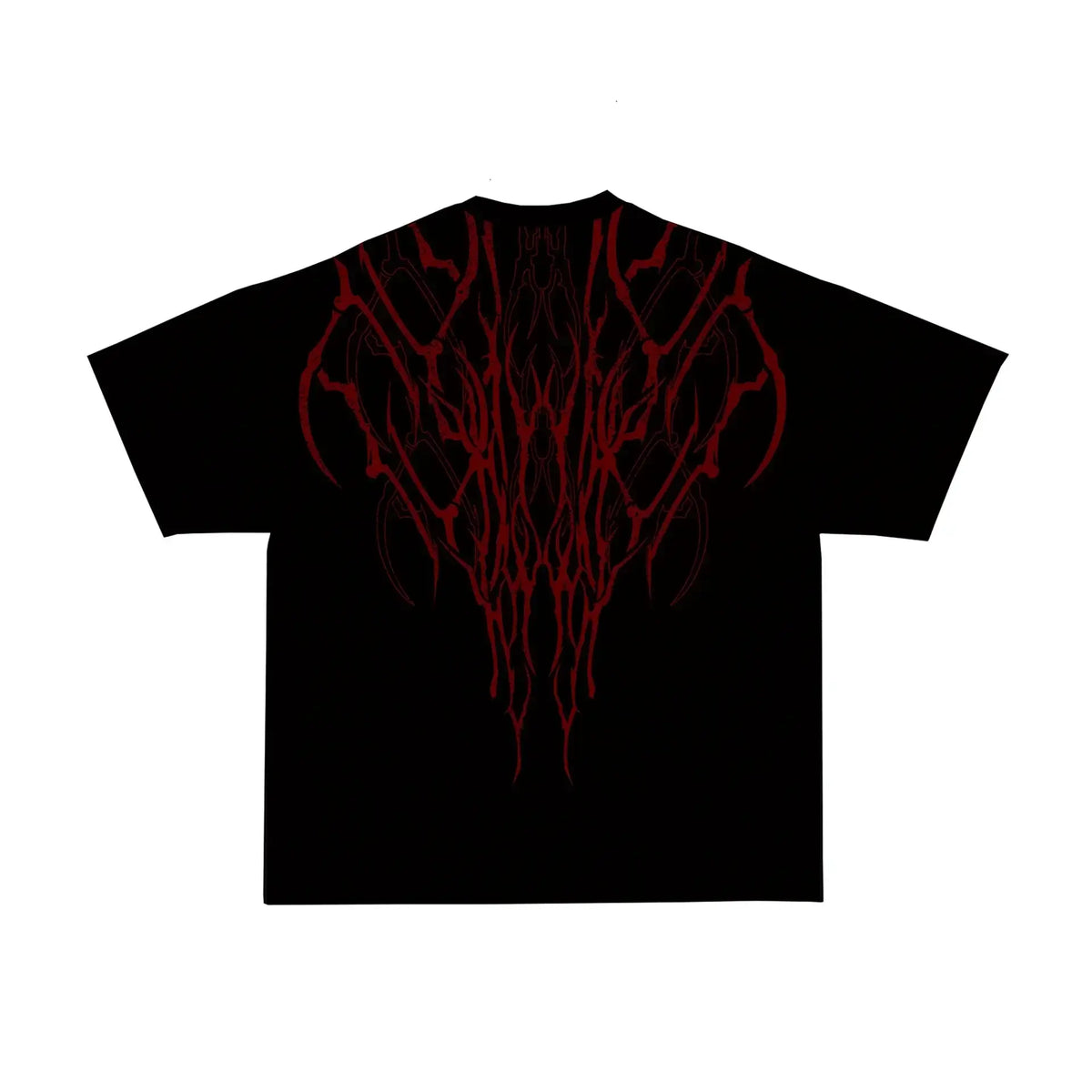 Oversized Cotton Tee Skull Print Unisex Streetwear Gym Top