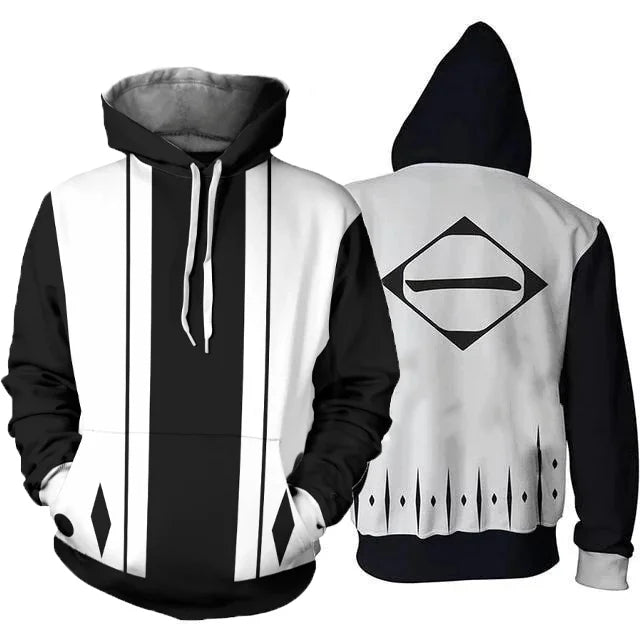 Bleach Anime 3D Print Cosplay Hoodie Harajuku Y2K tracksuit pullover long sleeve men women