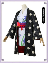 Nico Robin One Piece Cosplay Costume Kimono Dress wig digital print Halloween carnival women