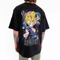 Dragon Ball Son Goku Oversized Retro Graphic T-Shirt flat lay 2026 oversized retro cotton unisex