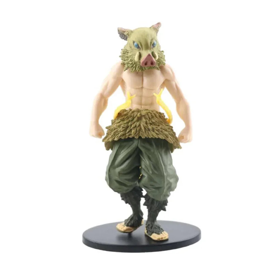A high-quality Demon Slayer Action Figure PVC model collection featuring Kamado Tanjirou, Agatsuma Zenitsu, and Nezuko in dynamic warrior poses.