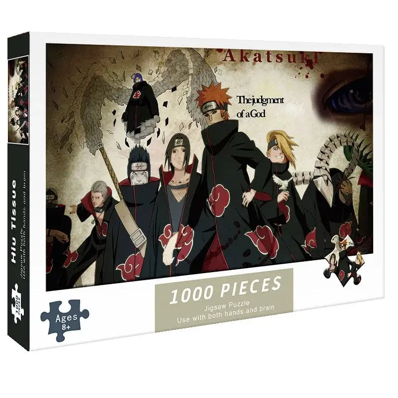 Naruto Anime Whirlpool Puzzle 1000 piece stress relief jigsaw featuring dynamic whirlpool artwork inspired by Naruto