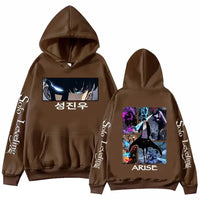 The hot 2025 Solo Leveling Hoodie, a Harajuku hip hop pullover sweatshirt, perfect as a fans gift.