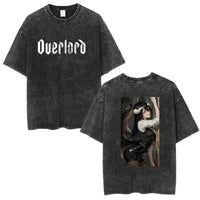 Albedo Overlord Vintage Washed T-Shirt Anime Graphic Tee