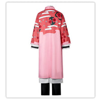 Shunsui Kyoraku BLEACH TYBW Cosplay Costume showcased in a vibrant five-piece outfit with printed robe.