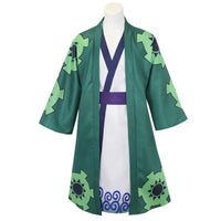 Roronoa Zoro Green Kimono Cosplay Costume | One Piece