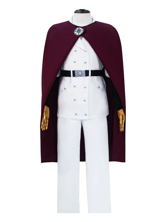 Yhwach Cosplay Costume featuring coat, cloak, pants, and belt for Quincy King outfit.