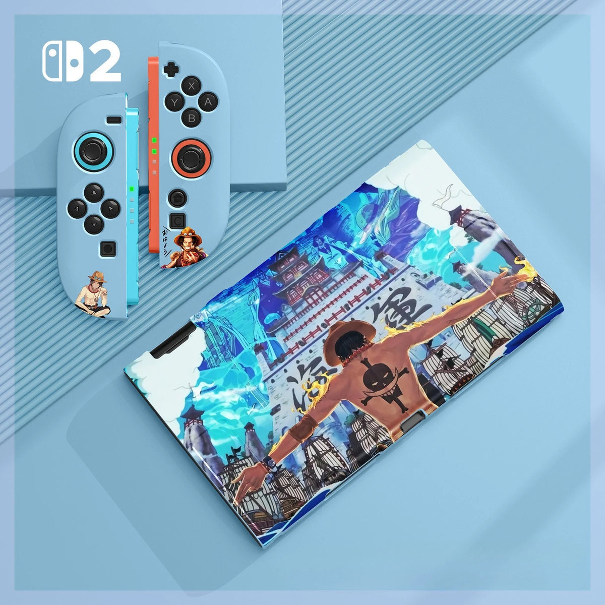 One Piece Luffy Nintendo Switch 2 Case Joy-Con cover detail anime protective shell fit