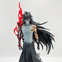 A detailed 32cm Bleach Anime Figure GK model featuring Kurosaki Ichigo in battle pose, available with Ulquiorra Cifer and Toshiro Hitsugaya variants.