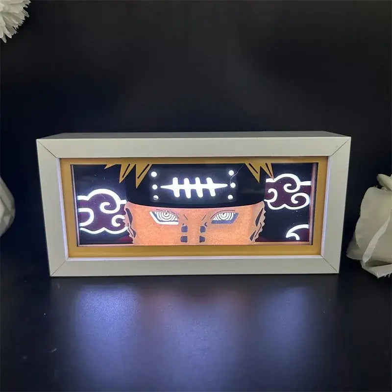 Naruto Uchiha Sasuke 3D Anime LED Light Box illuminated warm glow anime desk lamp decoration