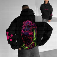 Mitsuri Kanroji Love Hashira Graphic Hoodie back view Demon Slayer anime streetwear casual