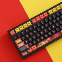 Naruto Uzumaki Translucent Mechanical Keyboard Keycap full keyboard set anime gaming decoration