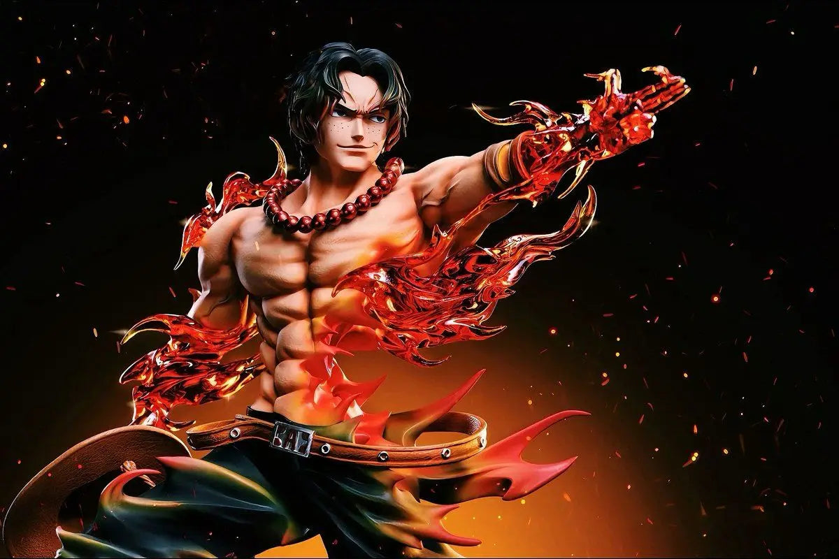Portgas D Ace Action Figure One Piece PVC GK statue collectible model desk decoration gift