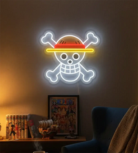 One Piece Luffy Acrylic Neon LED Light custom anime sign home decor bar wall art
