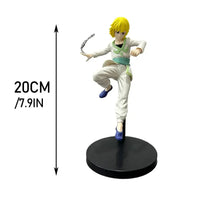 High-quality Hunter x Hunter Anime Figures featuring Gon Freecss, Killua Zoldyck, and Kurapika in dynamic action poses for adult room decor.