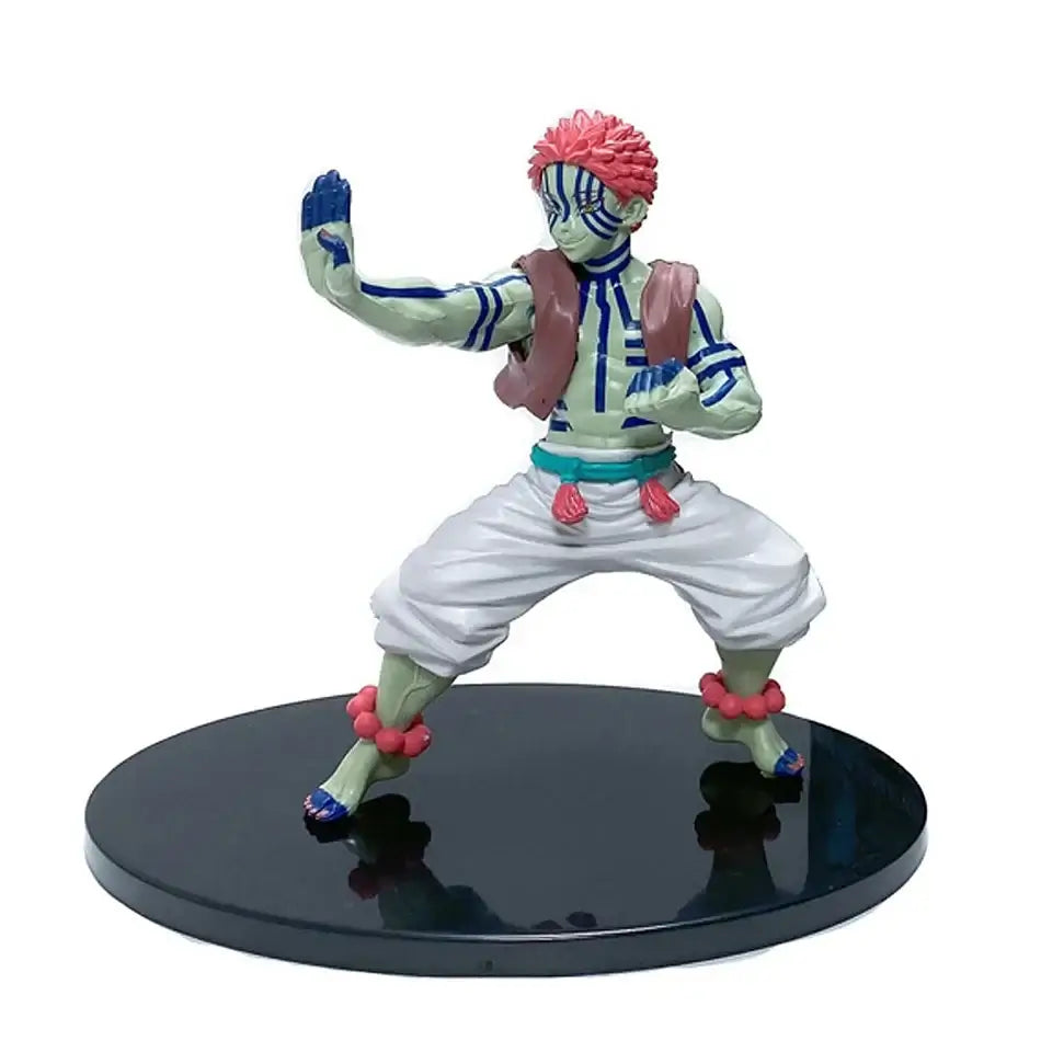 A highly detailed 16cm Demon Slayer Anime Figure made of premium PVC, showcasing Kamado Tanjiro in a dynamic warrior action pose for desktop decoration.