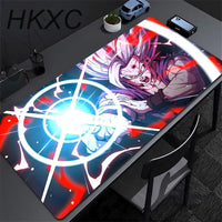 Master Roshi Mouse Pad Dragon Ball gaming desk mat with colorful anime artwork smooth polyester cloth surface stitched edges and non-slip rubber base