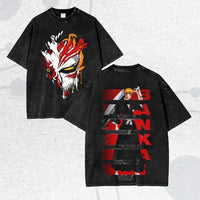 Ichigo Kurosaki Hollow Mask Washed T-Shirt | BLEACH Streetwear