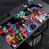 Master Roshi Mouse Pad Dragon Ball gaming desk mat with colorful anime artwork smooth polyester cloth surface stitched edges and non-slip rubber base