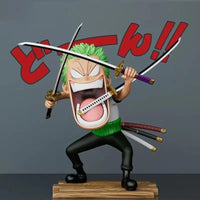 One Piece Hungry Trio Luffy Zoro Sanji Figure Set trio arrangement 15CM anime PVC display
