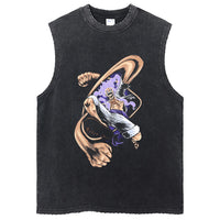 One Piece Vintage Washed Graphic Tank Top | Cotton Streetwear