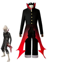Dandadan Okarun Cosplay Costume Wig Suit Ken Takakura black collar uniform curly hair Halloween