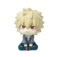 A highly detailed 18cm My Hero Academia Anime Figure made of PVC, featuring action poses of All Might, Deku, and Bakugo for collectors.