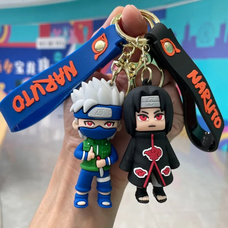 Naruto Kakashi Anime Character Keychain cartoon pendant bag car key decoration fan gift
