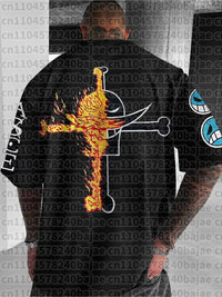 Portgas D. Ace One Piece Cotton T-Shirt | Oversized Anime Tee