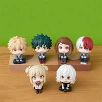 A highly detailed 18cm My Hero Academia Anime Figure made of PVC, featuring action poses of All Might, Deku, and Bakugo for collectors.