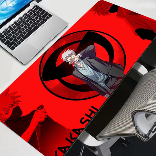 Naruto Itachi Madara XL Gaming Mouse Pad locked-edge anime keyboard desk mat computer gamer