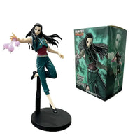 High-quality Hunter x Hunter Anime Figures featuring Gon Freecss, Killua Zoldyck, and Kurapika in dynamic action poses for adult room decor.