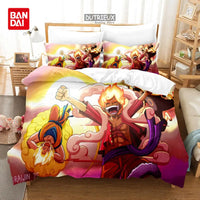 One Piece Luffy Anime Bedding Set Duvet Cover single double large bedroom decoration gift