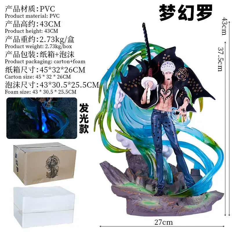 Trafalgar Law GK Luminous PVC Figure One Piece special edition illusory glow sculpture display