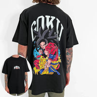 Dragon Ball Son Goku Oversized Retro Graphic T-Shirt flat lay 2026 oversized retro cotton unisex