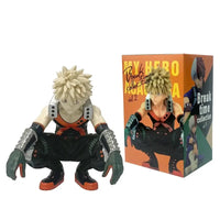 A highly detailed 18cm My Hero Academia Anime Figure made of PVC, featuring action poses of All Might, Deku, and Bakugo for collectors.