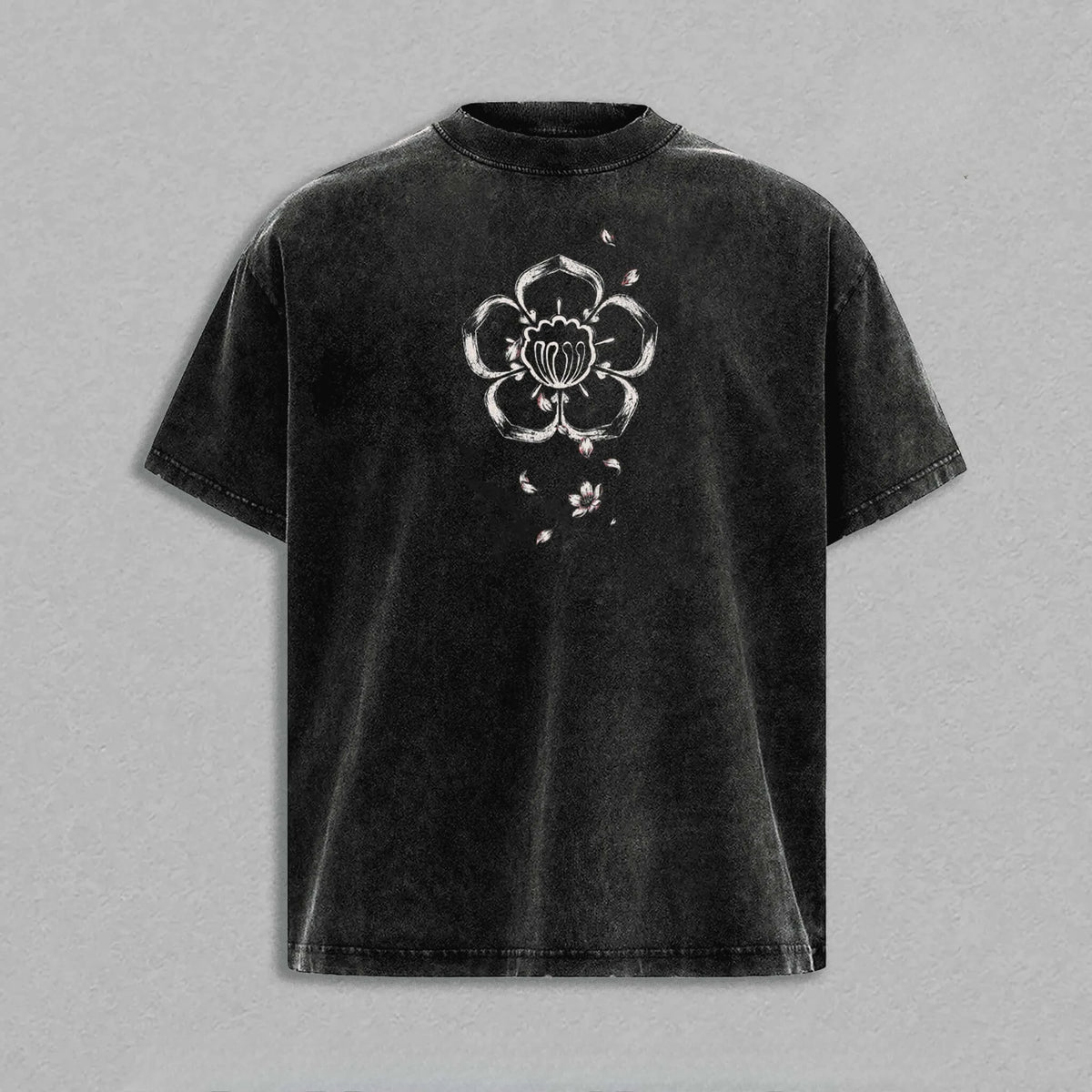 Byakuya Kuchiki Bleach Soft Cotton Oversized Manga T-Shirt graphic close-up