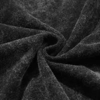 Close-up view of soft, vintage washed fabric texture of the Kenpachi Zaraki Bleach Vintage Washed Hoodie.